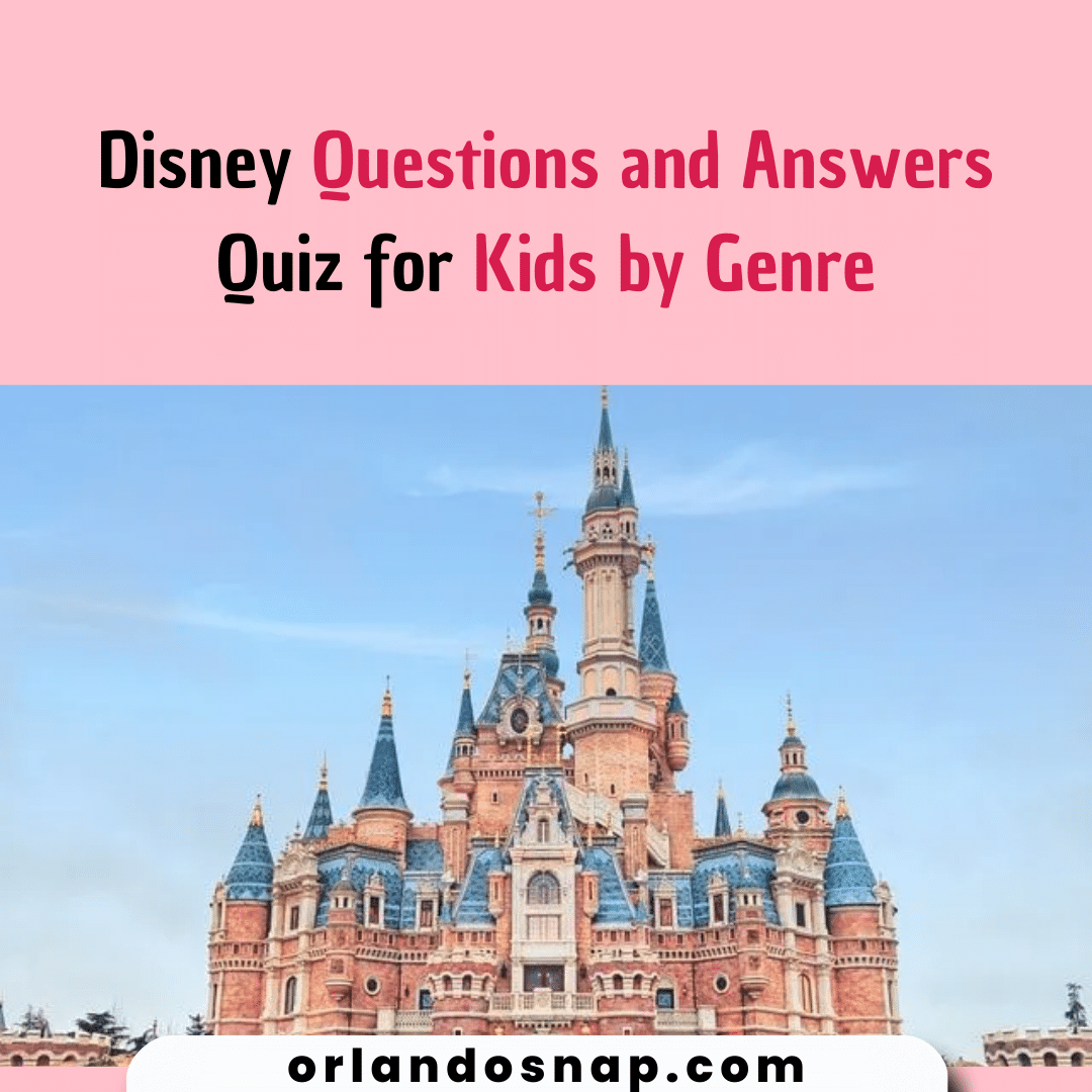 Disney Questions and Answers Quiz for Kids by Genre